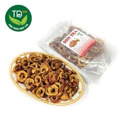 Sơn tra khô, táo mèo khô, tách hạt thái lát sấy lạnh, đều, đẹp, khô, thơm