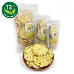 Thơm sấy lạnh, Dứa sấy lạnh, nguyên chất, không đường, bổ sung vitamin, detox cơ thể.