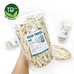 Bạch thược khô, thái lát, trắng, sạch, thơm, hỗ trợ tiêu hóa, đường ruột, bổ huyết, điều kinh, giảm đau, nhuận gan