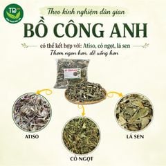 Bồ công anh, sấy khô, nguyên lá, 1kg, trà bồ công anh thanh nhiệt, hỗ trợ lợi sữa, mát sữa