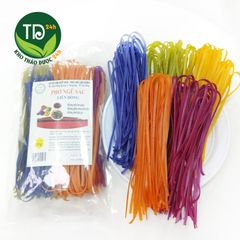 Bún gạo lứt ngũ sắc, vị ngô, chùm ngây, gấc, lá cẩm, đậu biếc, đặc sản Cao Bằng, 100% organic