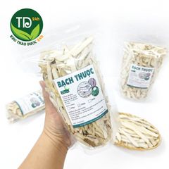 Bạch thược khô, thái lát, trắng, sạch, thơm, hỗ trợ tiêu hóa, đường ruột, bổ huyết, điều kinh, giảm đau, nhuận gan