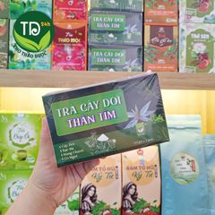 Trà túi lọc cây bọ mắm, cây dòi thân tím, hỗ trợ trừ ho, thanh nhiệt, giảm đau họng, bổ phổi