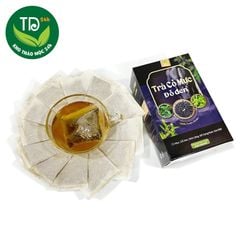 Trà túi lọc Cỏ Mực Đỗ Đen, hộp 30 túi lọc x 3g, đậm vị trà, hàng công ty uy tín chất lượng, giấy tờ kiểm định đầy đủ.