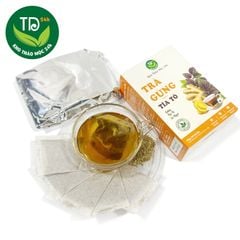 Trà túi lọc Gừng – Tía Tô, hộp 30 túi lọc x 3g, đậm vị trà, hàng công ty uy tín chất lượng, giấy tờ kiểm định đầy đủ.