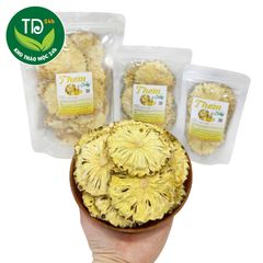 Thơm sấy lạnh, Dứa sấy lạnh, nguyên chất, không đường, bổ sung vitamin, detox cơ thể.