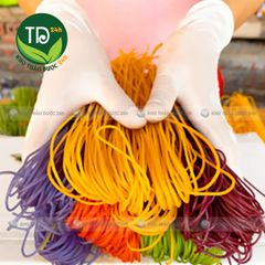 Bún gạo lứt ngũ sắc, vị ngô, chùm ngây, gấc, lá cẩm, đậu biếc, đặc sản Cao Bằng, 100% organic