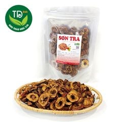 Sơn tra khô, táo mèo khô, tách hạt thái lát sấy lạnh, đều, đẹp, khô, thơm