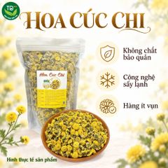 Trà hoa cúc chi (cúc tiến Vua) sấy lạnh nguyên bông, hàng mùa mới, khô, sạch, thơm, dùng pha trà, decor, thích hợp làm quà biếu tặng