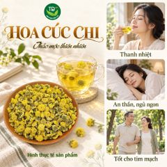 Trà hoa cúc chi (cúc tiến Vua) sấy lạnh nguyên bông, hàng mùa mới, khô, sạch, thơm, dùng pha trà, decor, thích hợp làm quà biếu tặng
