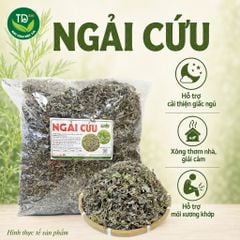 [500 gr] Ngải cứu sấy khô, lá ngải cứu, hàng mùa vụ mới, sạch, thơm, xông giải cảm, xông hơ mặt, ngâm chân, xông phòng