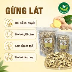 Gừng khô thái lát, can khương, hàng mùa vụ mới, thơm cay, dùng pha trà, xông giải cảm, giữ ẩm cơ thể, tăng sức đề kháng