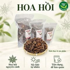 Hoa hồi (đại hồi), hàng loại A, nguyên cánh, 100 gr, gia vị yêu thích cho nhiều món ăn thơm ngon, đậm đà
