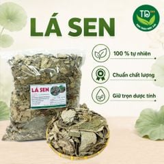 [01 kg] Lá Sen khô (sao vàng hạ thổ), xanh, sạch, đẹp, hỗ trợ ngủ ngon, detox cơ thể, giải nhiệt