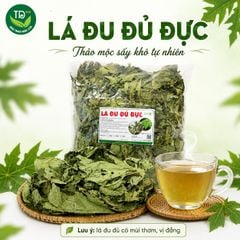 Lá đu đủ đực sấy khô, hàng mùa mới, loại A, xanh, sạch, thơm, nhiều công dụng tốt