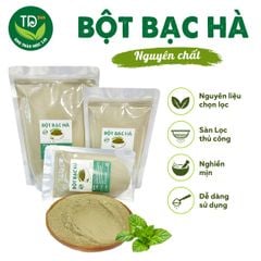 Bột Bạc Hà Nguyên Chất 100% dùng làm đẹp, giảm mụn, giảm sung viêm, ngâm chân và tắm