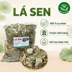 [02 kg] Lá Sen khô (sao vàng hạ thổ), xanh, sạch, đẹp, hỗ trợ ngủ ngon, detox cơ thể, giải nhiệt
