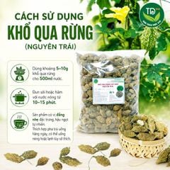 Khổ qua rừng sấy khô nguyên trái (Mướp đắng rừng sấy khô), hàng mùa vụ mới, khô, sạch, thơm, nhiều công dụng tốt