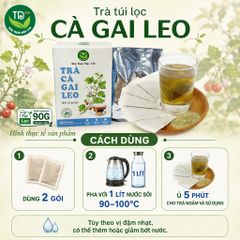Trà túi lọc cà gai leo, thảo mộc cho sức khoẻ, thơm dịu vị thiên nhiên, hàng loại 1, 100% từ thiên nhiên