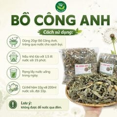 Bồ công anh, sấy khô, nguyên lá, 1kg, trà bồ công anh thanh nhiệt, hỗ trợ lợi sữa, mát sữa