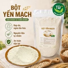 Bột yến mạch nguyên chất, dùng đắp mặt nạ, hỗ trợ làm đẹp, ngừa lão hóa, giảm mụn, cải thiện làn da