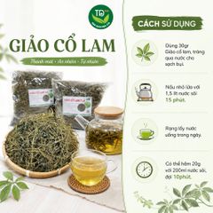 Trà giảo cổ lam SaPa 7 lá, hàng mùa mới, khô, sạch, thơm, hỗ trợ tuần hoàn, thanh lọc cơ thể, cân bằng sức khỏe