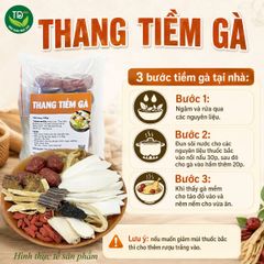 Thang tiềm gà (hầm gà), heo, bò, dê, chim, loại đặc biệt, chuẩn 10 vị thảo mộc, bao thơm, bao ngon, nguyên liệu chọn lọc