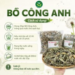 Bồ công anh, sấy khô, nguyên lá, 500 gr, trà bồ công anh thanh nhiệt cơ thể, hỗ trợ lợi sữa, mát sữa
