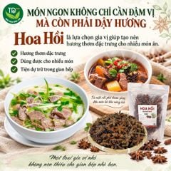 Hoa hồi (đại hồi), hàng loại A, nguyên cánh, 100 gr, gia vị yêu thích cho nhiều món ăn thơm ngon, đậm đà
