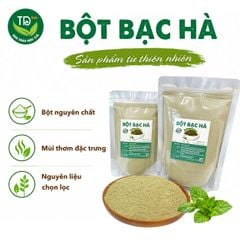 Bột Bạc Hà Nguyên Chất 100% dùng làm đẹp, giảm mụn, giảm sung viêm, ngâm chân và tắm