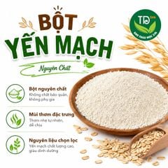 Bột yến mạch nguyên chất, dùng đắp mặt nạ, hỗ trợ làm đẹp, ngừa lão hóa, giảm mụn, cải thiện làn da