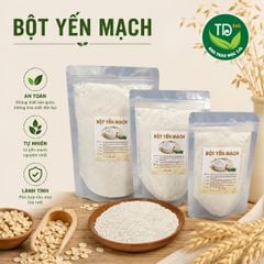 Bột yến mạch nguyên chất, dùng đắp mặt nạ, hỗ trợ làm đẹp, ngừa lão hóa, giảm mụn, cải thiện làn da