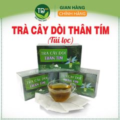 Trà túi lọc cây bọ mắm, cây dòi thân tím, hỗ trợ trừ ho, thanh nhiệt, giảm đau họng, bổ phổi