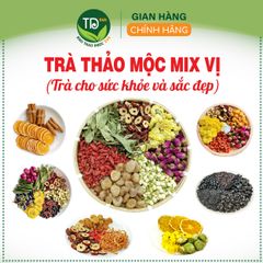 Trà thảo mộc dưỡng nhan mix vị, nguyên liệu chọn lọc cao cấp, giảm stress, ngủ ngon, detox, thanh nhiệt, mát gan, đẹp da