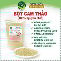 Bột cam thảo nguyên chất 100% organic, tắm trắng, ngừa ho, mất tiếng, giải cảm, ngừa nếp nhăn, mờ thâm, trợ tiêu hóa