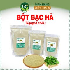 Bột Bạc Hà Nguyên Chất 100% dùng làm đẹp, giảm mụn, giảm sung viêm, ngâm chân và tắm