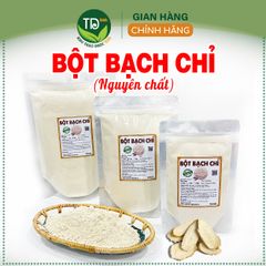 Bột bạch chỉ nguyên chất thơm, mịn, dùng đắp mặt, hỗ trợ sáng da, giảm mụn, mờ thâm, chống lão hoá