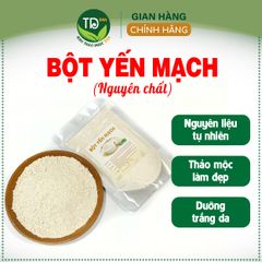 Bột yến mạch nguyên chất, dùng đắp mặt nạ, hỗ trợ làm đẹp, ngừa lão hóa, giảm mụn, cải thiện làn da