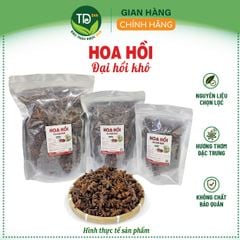 Hoa hồi (đại hồi), hàng loại A, nguyên cánh, 100 gr, gia vị yêu thích cho nhiều món ăn thơm ngon, đậm đà