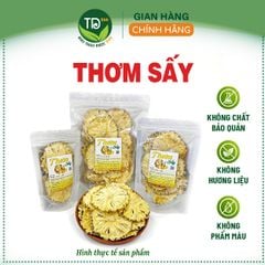 Thơm sấy lạnh, Dứa sấy lạnh, nguyên chất, không đường, bổ sung vitamin, detox cơ thể.