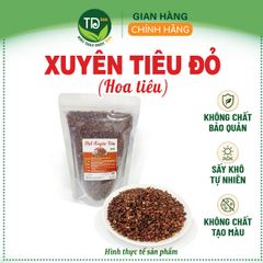 Hạt Xuyên Tiêu đỏ ( Hoa tiêu, tiêu Tứ Xuyên), hàng loại A, 100 gram, khô sạch thơm, cay, nồng đặc trưng, làm lẩu, gia vị ướp