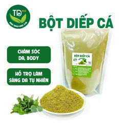 Bột diếp cá nguyên chất 100%, hỗ trợ ngăn ngừa mụn và giảm thâm nám, cải thiện làn da, tẩy TBC
