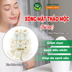 Thảo mộc xông mặt, kết hợp 19 loại thảo dược quý, làm sạch da, giảm stress, thải độc, se khít lỗ chân lông, dạng túi lọc