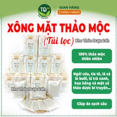 Thảo mộc xông mặt, kết hợp 19 loại thảo dược quý, làm sạch da, giảm stress, thải độc, se khít lỗ chân lông, dạng túi lọc