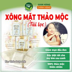 Thảo mộc xông mặt, kết hợp 19 loại thảo dược quý, làm sạch da, giảm stress, thải độc, se khít lỗ chân lông, dạng túi lọc