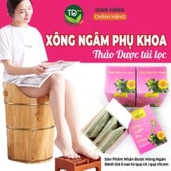 Thảo dược xông phụ khoa, xông vùng kín sau sinh, làm hồng, thơm, se khít cô bé, sạch sản dịch sau sinh, túi lọc tiện lợi