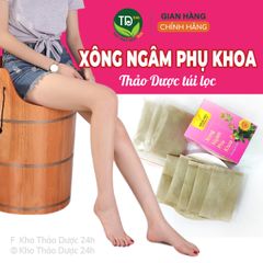 Thảo dược xông phụ khoa, xông vùng kín sau sinh, làm hồng, thơm, se khít cô bé, sạch sản dịch sau sinh, túi lọc tiện lợi
