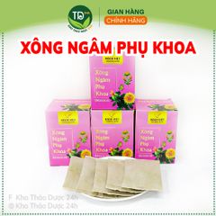 Thảo dược xông phụ khoa, xông vùng kín sau sinh, làm hồng, thơm, se khít cô bé, sạch sản dịch sau sinh, túi lọc tiện lợi