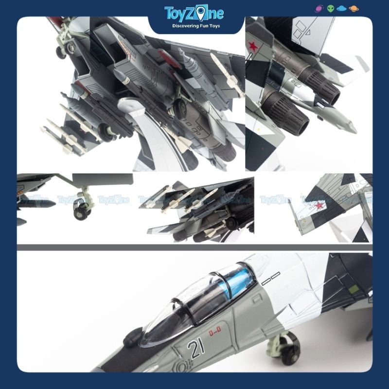 Mô hình máy bay chiến đấu Su-35 Super Flanker Russian Air Force 1:100 Nsmodel