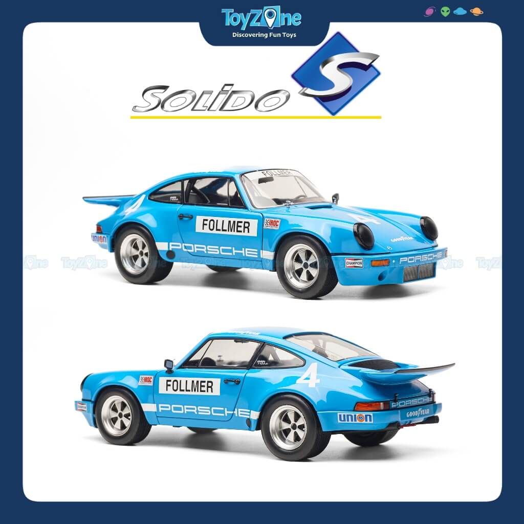 Mô hình xe Porsche 911 Carrera RSR 3.0 IROC 1974 1:18 SOLIDO